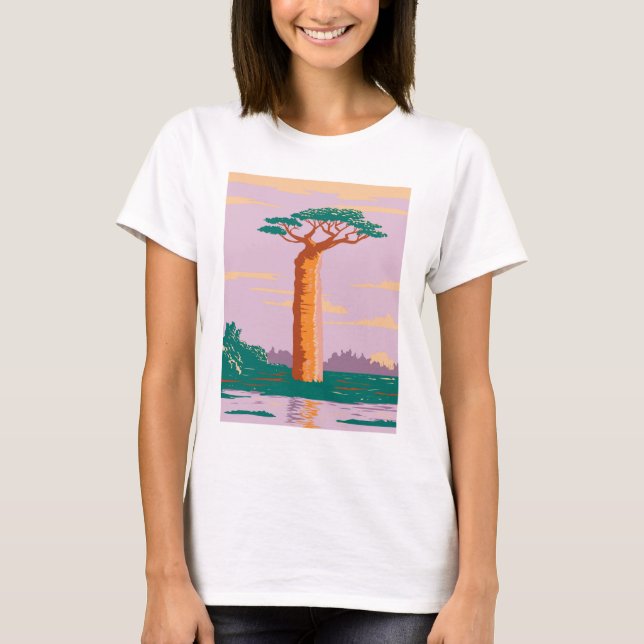 Adansonia grandidieri Madagascar Baobab T-shirt (Devant)