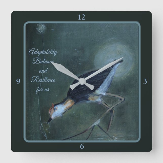 "Adaptability, Balance and Resilience" Wall Clock (Front)