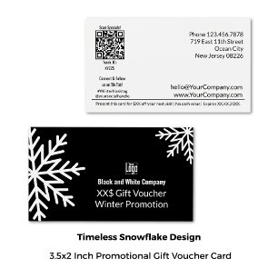 Adaptable Business Winter Promotion Gift Voucher