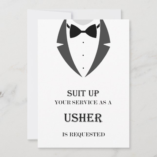 Adaptez-vous à ma carte de proposition Usher (Devant)