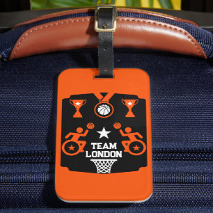 Adaptive Disabled Basketball Luggage Tag