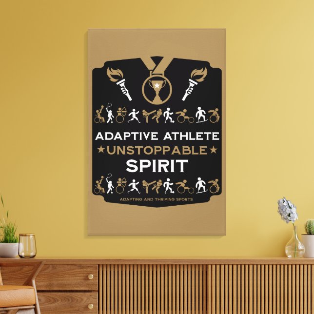 Adaptive Disabled Sports Gift Canvas Print (Insitu(LivingRoom))