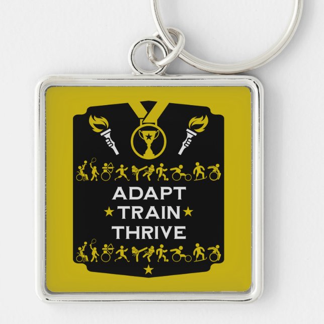 Adaptive Disabled Sports Gift Keychain (Front)
