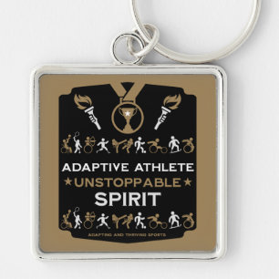 Adaptive Disabled Sports Gift Keychain