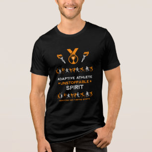 Adaptive Disabled Sports Gift Tri-Blend Shirt