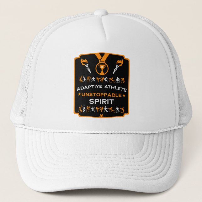 Adaptive Disabled Sports Gift Trucker Hat (Front)