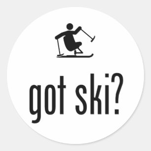 Adaptive Skiing Classic Round Sticker