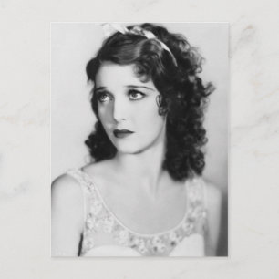 Adara, Elegant Black and White Vintage Photo Postcard