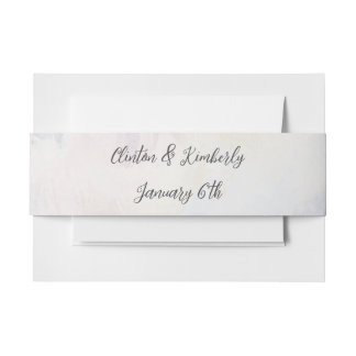 Adara Elegant Customizable Invitation Belly Bands Band