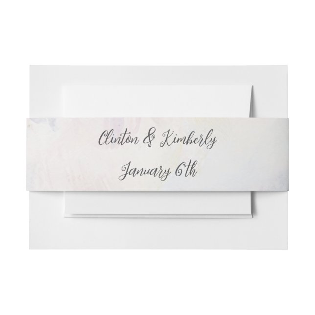 Adara Elegant Customizable Invitation Belly Bands Invitation Belly Band (Front Example)