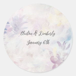 Adara Elegant Customizable Round Stickers