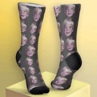 Add 1 Floating Head Photo - Random Pattern grey
