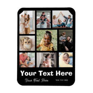 Add 9 photos and your favourite caption magnet