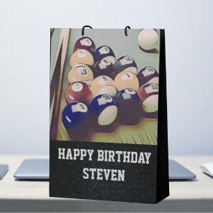 Add a Custom Message Billiards Men's Gift Bag