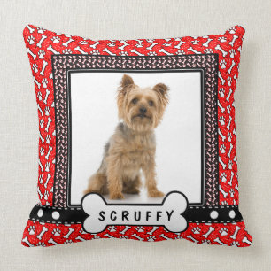 Add a Cute Portrait of Your Own Dog Throw Pillow