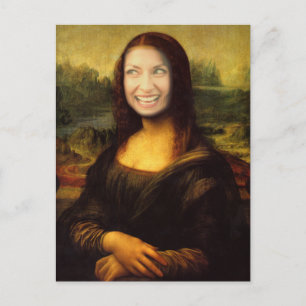 Add a Face Mona Lisa Postcard