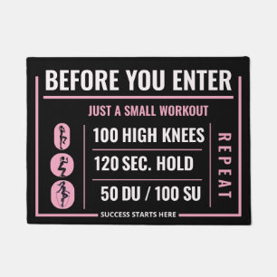 Add a Fitness Twist to Your Doorstep Doormat