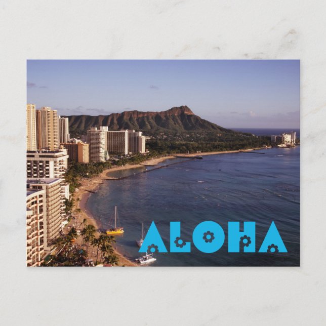Add a Hawaiian Vacation Photo Postcard (Front)