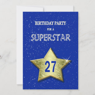Add a name, 27th Birthday Party Invitation