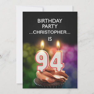Add a name, 94th Birthday party Invitation