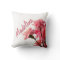 Add A Name Beautiful Pink Carnations Flower Pillow