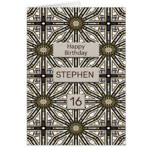 Add a Name Birthday Abstract Mandala Design