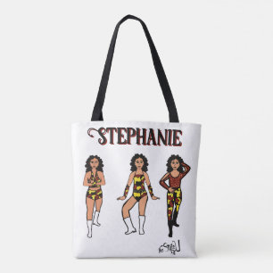 Add a Name Dancer Red Yellow Camo #2 Tote Bag
