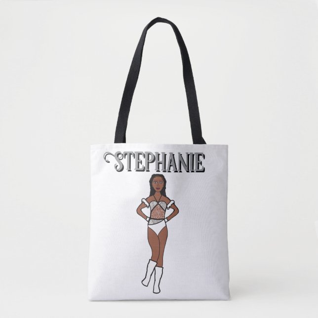 Add a Name Dancer Two Colours Lily Stones #1 Tote Bag (Front)