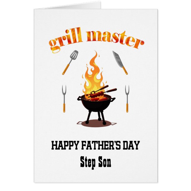 Add A Name Grill Master Fathers Day  (Front)