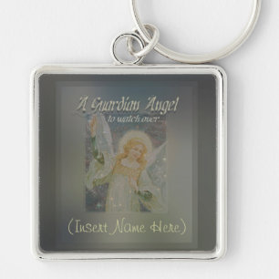 Add a Name Guardian Angel Customize It! Keychain