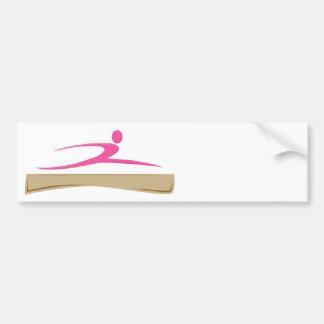 Add a Name Gymnastics Bumper Sticker
