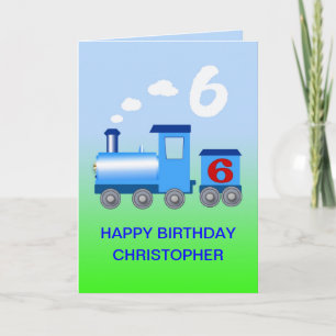 Add a name to a 6th birthday card