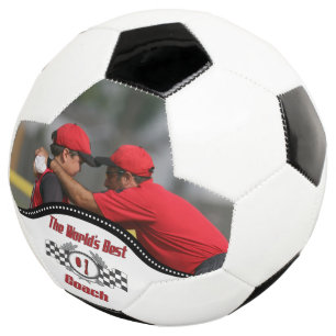 ADD A PHOTO - The World's Best Coach - Number One Soccer Ball
