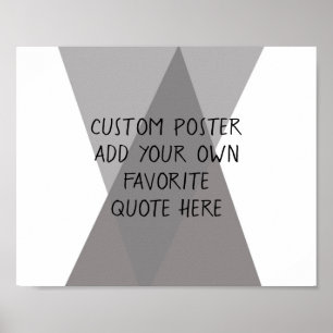 add a quote poster grey and white abstract