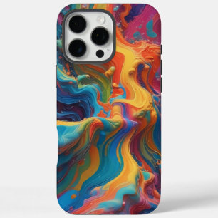 Add a Splash of Colour: Abstract the Bold & Creati iPhone 16 Pro Max Case