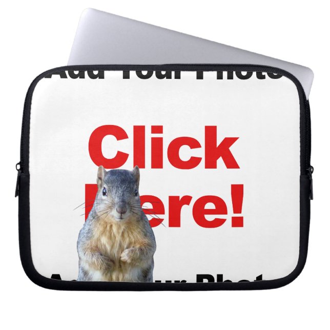 Add A Squirrel Custom Laptop Sleeve (Front)