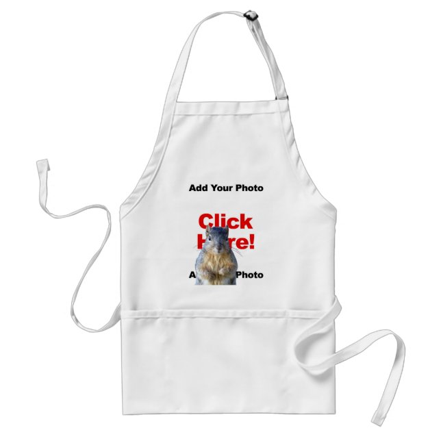 Add A Squirrel Custom Photo Apron (Front)