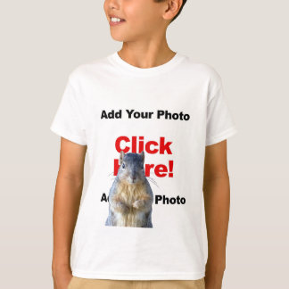Add A Squirrel Custom Photo Kid's Sweatshirt T-Shirt
