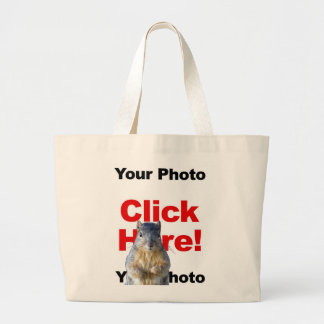 Add A Squirrel Custom Photo Tote Bag