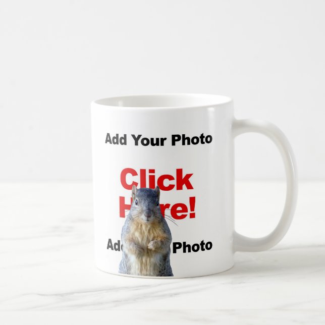 Add A Squirrel Custom Photobomb Add Photo Coffee Mug (Right)