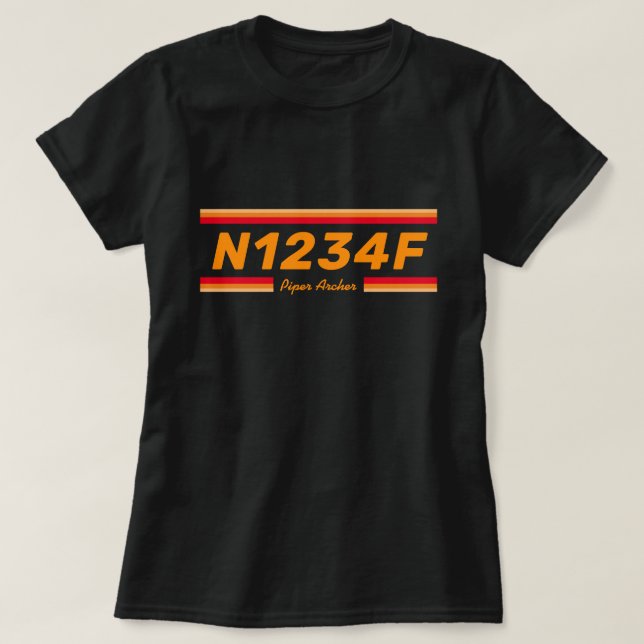 Add an Aircraft Number T-Shirt (Design Front)