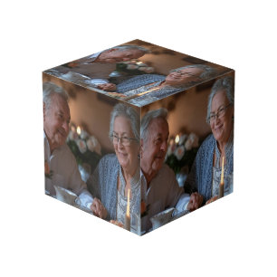 Add Anniversary Photo Customize Cube