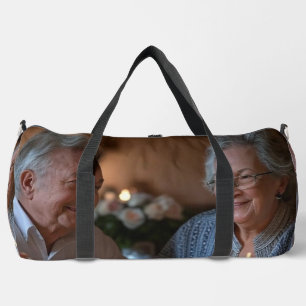 Add Anniversary Photo Customize Duffle Bag