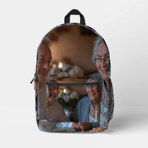 Add Anniversary Photo Customize Printed Backpack