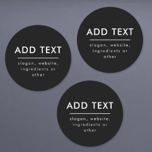 Add Any Text   Waterproof Black White