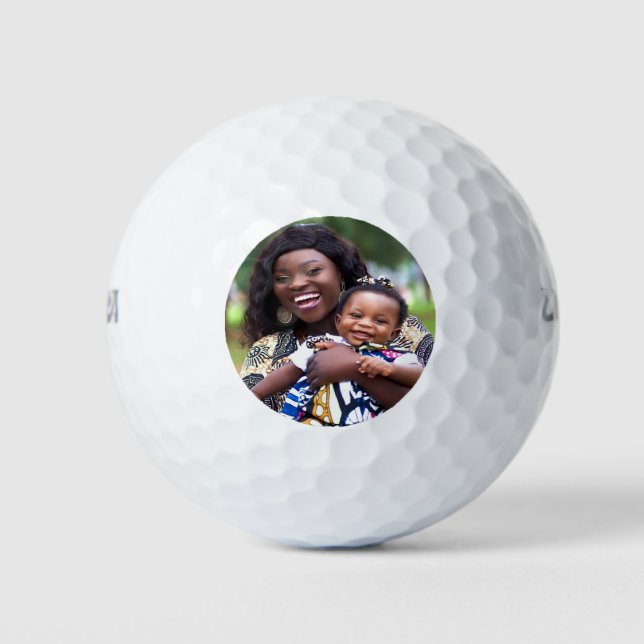 Add Baby Photo Customize Personalize Golf Balls (Front)