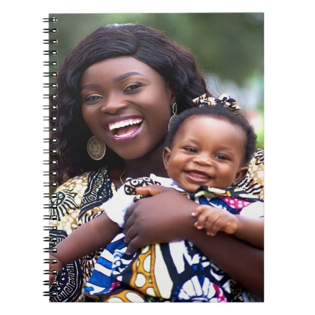 Add Baby Photo Customize Personalize Notebook (Front)