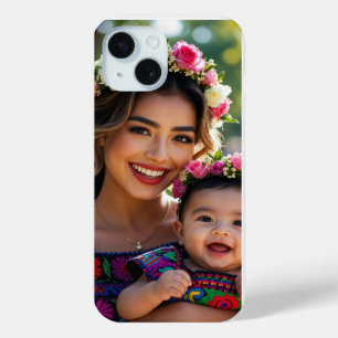 Add Beautiful Baby Photo Personalize iPhone 15 Case