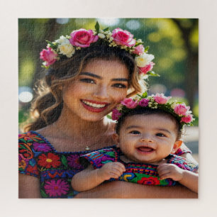 Add Beautiful Baby Photo Personalize Jigsaw Puzzle