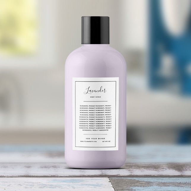 Add Brand Border Ingredients List Product Label (Creator Uploaded)